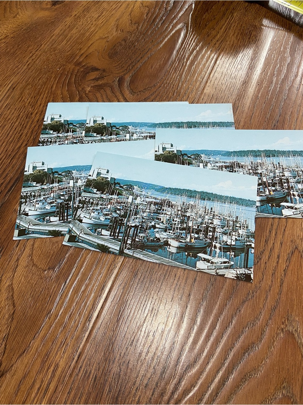 5 Vintage Nanaimo Harbor Postcards - Blue Seascape